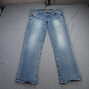 Dear John Jeans Womens 31 (Act.34x28.5) Playback Comfort Straight Leg Light Wash